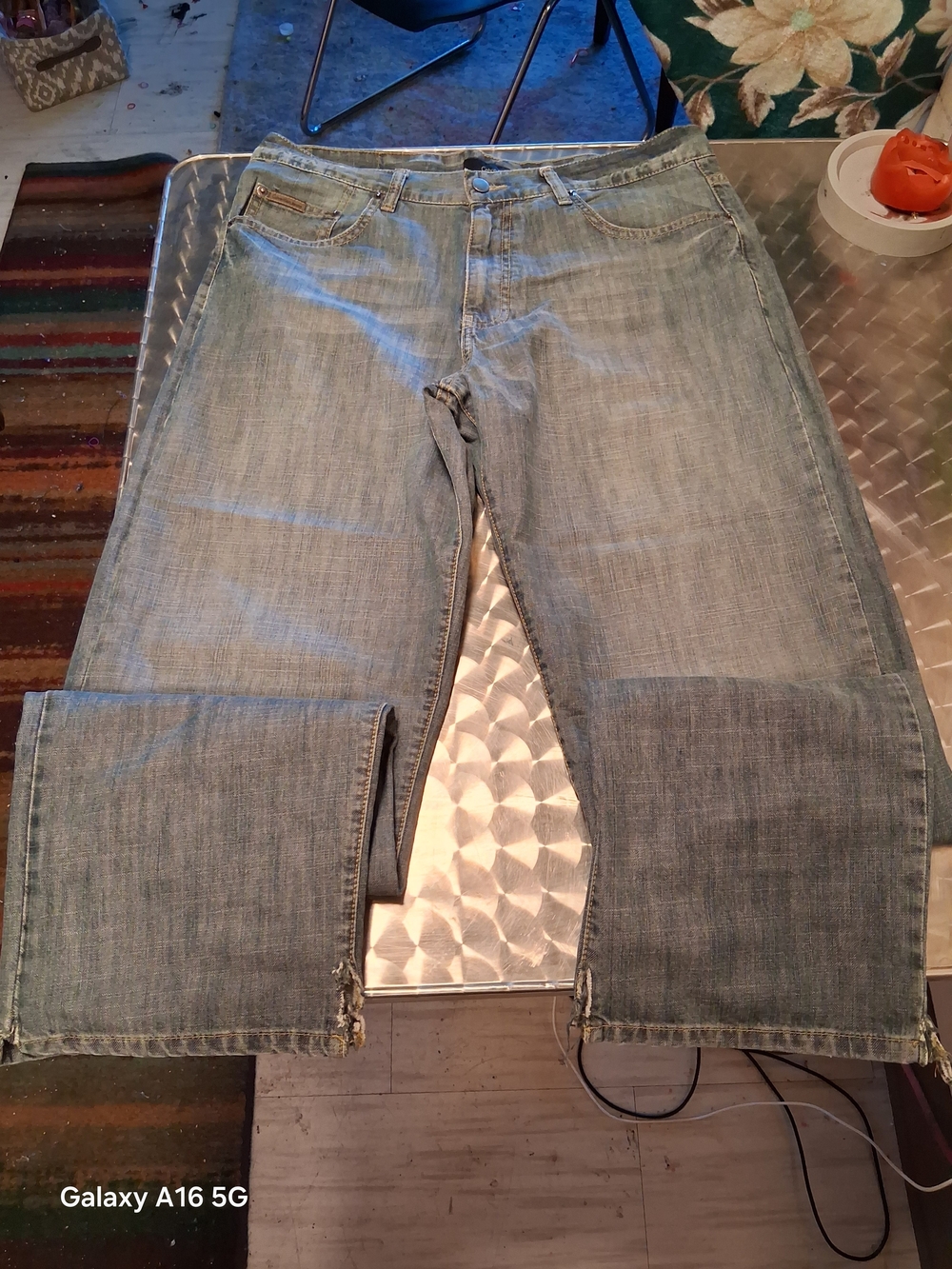 Men's Y2K Calvin Klein Light Blue Straight-Leg Jeans
